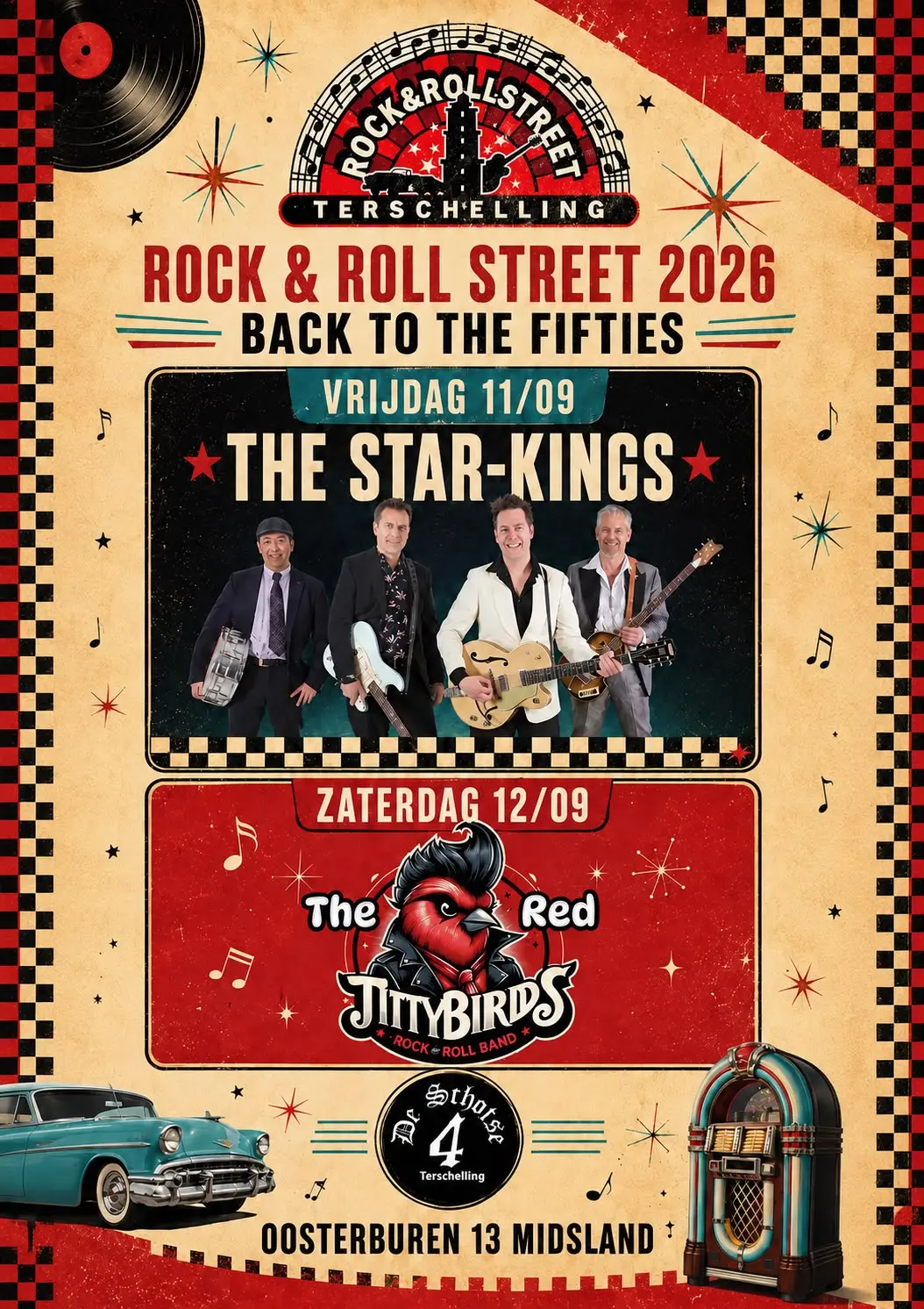 Rock & Roll Street in Midsland, Terschelling